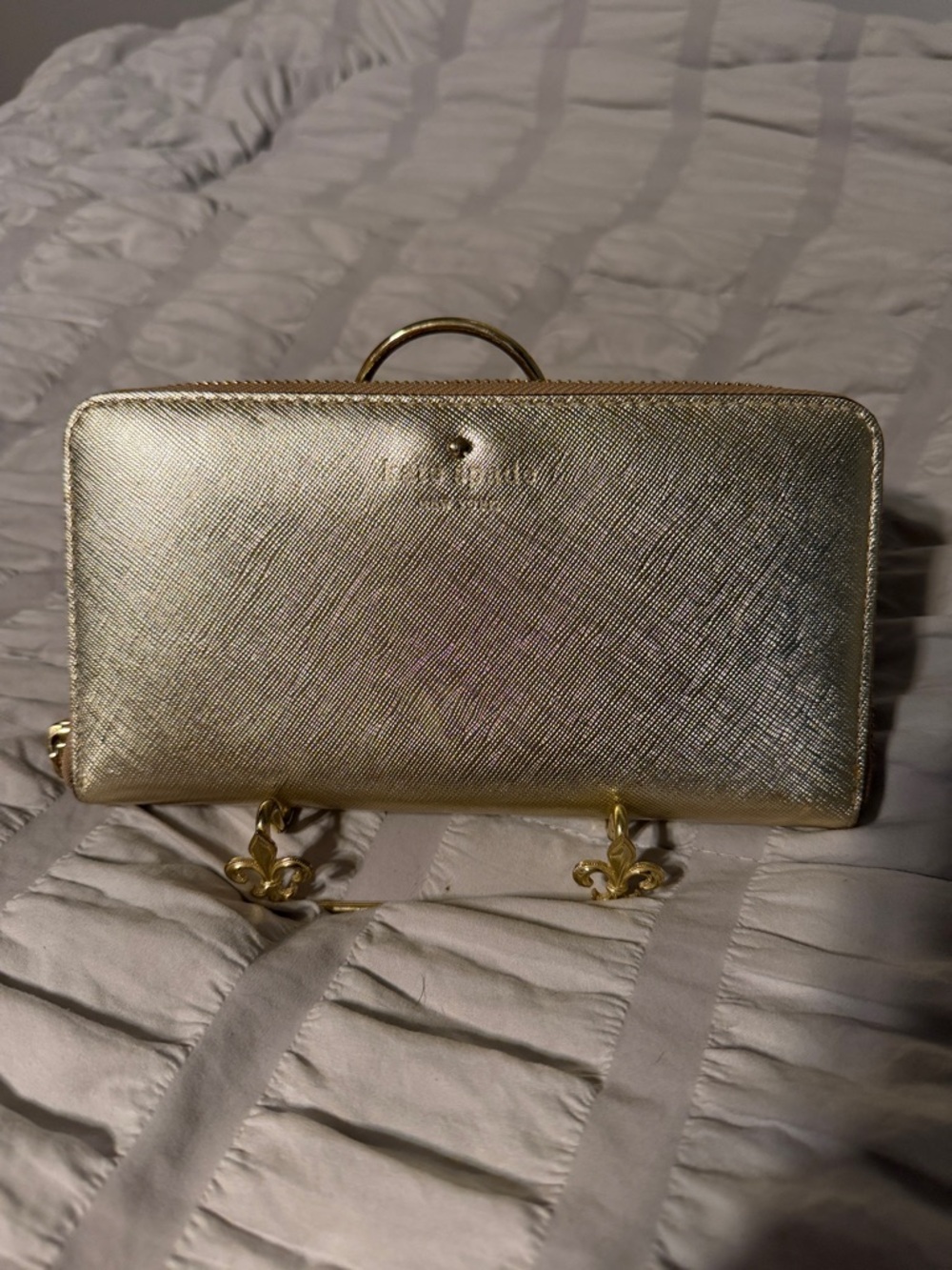 Kate Spade Metallic Gold Women's Zip Wallet